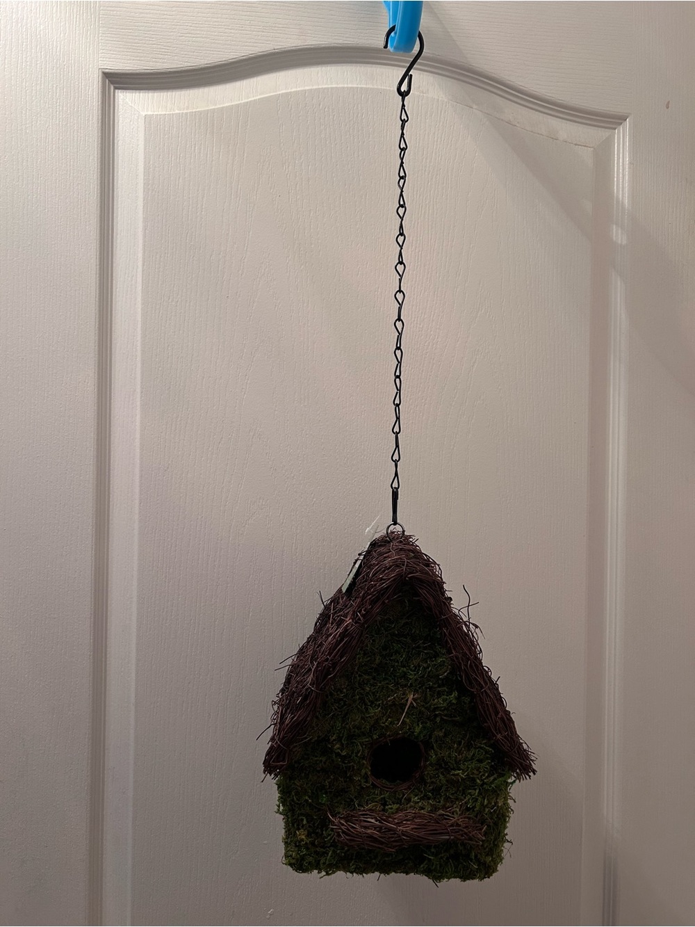 ASHLAND decorative Moss Hanging Birdhouse - Green/Brown